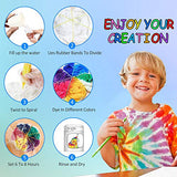 26 Colors DIY Tie Dye Kits,All in One Tie Dye Fabric Set with Rubber Bands, Gloves, Plastic Film and Table Covers for Kids,Adults,Family Groups Party Supplies,Non-Toxic DIY Tie-Dye Handmade Project