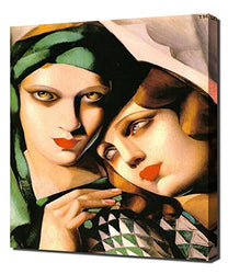 Tamara De Lempicka The Green Turban Framed Canvas Art Print Reproduction