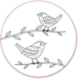 Birds Embroidery Pattern Transfers (set of 10 hoop designs!)