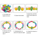 550+Pop Beads, Jewelry Making Kit - Arts and Crafts for Girls Age 3, 4, 5, 6, 7 Year Old Kids Toys - Hairband Necklace Bracelet and Ring Creativity DIY Set | Ideal Christmas Birthday Gifts