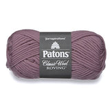 Patons Classic Wool Roving Yarn, 3.5 oz, Frosted Plum, 1 Ball