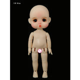 1/8 Puppet Bjd Doll Sd Doll Figurine 16 cm 6.2 Inches Spherical Joint Doll Makeup + Clothes + Wig + Shoes + Hat DIY Toy Surprise Gift