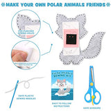 CiyvoLyeen Polar Animals Sewing Kit for Kids Make Your Own Winter Polar Animals Felt Plush Craft Kit Includes 14 Creative Projects to Sewing Beginners Fun DIY Educational Gift for Boys and Girls