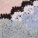 9CM Width Europe Crown pattern Inelastic Embroidery Lace Trim,Curtain Tablecloth Slipcover Bridal