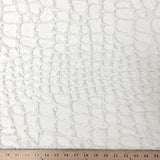Faux Fur Fabric Short Pile 60" wide Sold By The Yard Shag Reptile Optic White