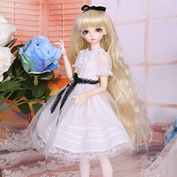YIFAN BJD Doll 1/4, Female Ball Jointed Doll for Girls/Boys, Doll Dress-Up DIY Toys with Full Set Clothes Shoes Wig Hair Makeup, Best Gift for Kids - Minifee Ante