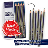 Faber-Castell Creative Studio Graphite Sketch Pencil Set – 6 Graphite Pencils (2H, HB, B, 2B, 4B, 6B)