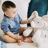 GUND Beatrix Potter Animated Peek-a-Boo Peter Rabbit Sound and Motion Plush Stuffed Animal, 10" & Baby GUND Animated Flappy The Elephant Stuffed Animal Baby Toy Plush, Gray, 12"