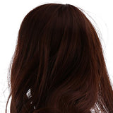 MonkeyJack Coffee Long Wave Curly Hair Wig Hairpiece for 1/6 BJD Super Dollfie SD DD