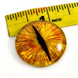 30mm Single Golden Dragon Fantasy Glass Eye for Taxidermy Sculptures or Jewelry Making Crafts