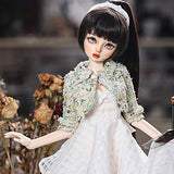 MEESock Girlish Style BJD Dolls 1/3 Beautiful Girl SD Dolls 22 Inch Ball Jointed Doll DIY Toys with Wig Shoes Clothes Makeup, can be Replaced Clothes and Wigs