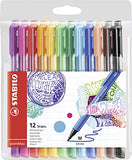 STABILO pointMax Nylon Tip Pen - Assorted Colours (Pack of 12) Pack of 12