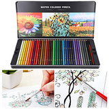 72 Colored Pencils Set, Professional Colouring Pencils in Box 72 Watercolor Pencils with 1 Painting Brush for Art Students Drawing Painting Pens