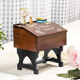 Music Box Birthday Christmas Anniversary Son Daughter Gift, Wooden Musical Box with Storage Gifts for Kids Student Teacher Wife Girlfriend Boyfriend Wind-Up Mini Mechanical Melody Castle in The Sky