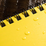 Rite in the Rain Weatherproof Side Spiral Notebook, 4.625" x 7", Yellow Cover, Universal Pattern, 3 Pack (No. 373L3)