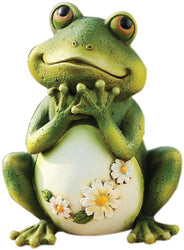 Atecy 45500226 Joseph Studio 65904 Tall Frog Sitting Up Garden Statue, 9.5-Inch, 9.5 inches green