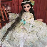 BJD Handmade Doll Luxury Court Style Lolita Dress for 1/3 BJD Girl Dolls Clothes Accessories