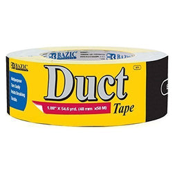 BAZIC 1.88" X 60 Yards Black Duct Tape (Case of 12) by Bazic