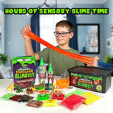 Original Stationery Dinosaur Slime Kit, Glow in The Dark Slime Making Kit to Create Slime for Boys, Glossy Slime and Dino Poop Slime for Kids, Awesome Butter Slime Kit for Boys and Birthday Gift Idea