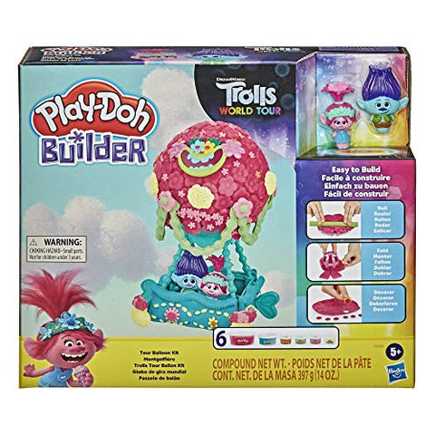 Dreamworks Trolls Play Doh Can Heads & Molds Learn Colors with