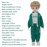 1/6 BJD Dolls 26cm Flexible Ball Joint Doll Sportswear Girl SD Articulated Action Figure high-end Humanoid Decoration DIY Cosplay Toys Best Gifts for Child Birthday