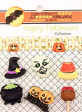 Buttons Galore Halloween Craft & Sewing Buttons - Witchy Just Treats - Set of 3 Cards