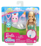 Barbie Club Chelsea Dress-Up Doll, 6-inch Blonde in Ice Cream Costume with Pet Bunny and Accessories, Gift for 3 to 7 Year Olds