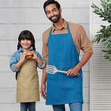 Simplicity Kids' and Adult's Half and Full Apron Packet, Code 9301 Sewing Pattern, Sizes S-XL, White
