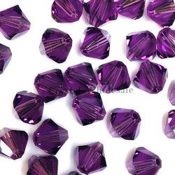 36 pcs Swarovski crystal 5328 / 5301 6mm AMETHYST (204) Genuine Loose Bicone Beads