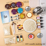 Candle Making Kit, Candle Making kit for Adults, DIY Scented Candle Making Kits, Including Soy Wax, Metal Candle Jars, Instructions and More, Perfect for Home Decor, Festival Gifts for Women