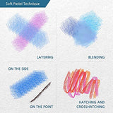 (48 Colors + 6 Sticks) HA SHI Non Toxic Soft Pastels Set for Professionals - Square Chalk pastel