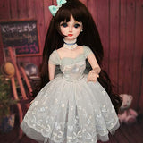 BJD Handmade Doll Lolita Court Dress for 1/3 BJD Girl Dolls Clothes Accessories