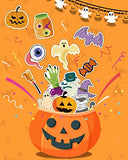 300PCS Halloween Pumpkin Stickers,Vinyl Waterproof Stickers for Water Bottles Laptop Skateboard Computer,Halloween Party Favors Gifts Funny Stickers for Kids Teens Adults