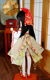 1/4 BJD Clothes Improved Witch Costume Kimono Contains Feathered Arrow and Cherry Blossom Fox Mask,A