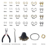 Yblntek 3143Pcs Jewelry Findings Jewelry Making Starter Kit with Open Jump Rings, Lobster Clasps,