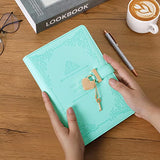 Heart-Shaped Lock diary with pen,A5 Size Soft PU Leather Journal with locks Locking Journal Personal Locking Diaries for Kids Secret Notebook Gift for Adults,kids,Writers girls&women.(Light Green).