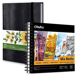 Marker Pads Art Sketchbook, Ohuhu 8.3" ×11.7" Large Paper Size+ Mix Media Pad, Ohuhu 8.9"×8.3" Mixed Media Art Sketchbook