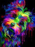 5D Diamond Painting Kits for Adults Full Drill 12x16 inch Crystal Rhinestone Cross Stitch Embroidery Diamond Painting Dog Arts Craft for Living Room Home Wall Decor Gift