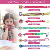 Friendship Bracelets Making Kit DIY Jewelry Arts Craft Gifts Toys for Kids Suitable for 8-12 Years Old for Girls Handmade Gifts for Christmas, Birthday Party Gifts, Rewarding, and Travel Activity