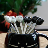 Asmwo Cute Funny Cat Spoon Set for Cat Lover Spoons for Stirring Tea Coffee Espresso Sugar