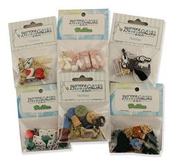 Buttons Galore HOBBIESGROUP Hobbies Button Theme Pack - Set of 6