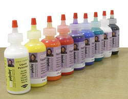 Kato Liquid Polyclay Complete Color Set, Set of 10 Bottles (Discounted Bundle: 8 Color Liquid +