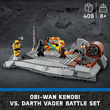 LEGO Star Wars OBI-Wan Kenobi vs. Darth Vader 75334 Building Toy Set for Kids, Boys, and Girls Ages 8+ (408 Pieces)