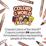 Crayola 918992.048 24 Colours of The World Skin Tone Crayons