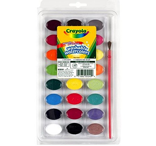 Bulk Buy: Crayola Washable Watercolors 24 Colors/Pkg 53-0524 (3-Pack)