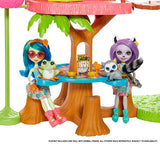 Enchantimals Junglewood Cafe Playset (-2 feet) with Peeki Parrot Doll (6-inch) and 15+ Removable Accessories  [Amazon Exclusive]