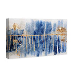 The Oliver Gal Artist Co. Abstract Wall Art Canvas Prints 'Path Home Décor, 24" x 16", Blue, Gold
