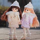 Shugo Fairy Hebbe 1/6 N Doll Cute Warm Sunshine Down Coat Winter Outgoing Twins Sister Full Set F As in Pic Freestyle Face Up