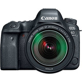 Canon EOS 6D Mark II DSLR Camera with EF 24-105mm f/3.5-5.6 IS STM Lens, Canon BG-E21 Battery Grip, 2 Spare Batteries