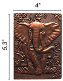 The Embossed Leather Journal (Engraved Leather Journal), with Elephant, an Antique Journal, Vintage Leather Journal, or Embossed Diary is a Embossed Notebook (5.3" X 4")
